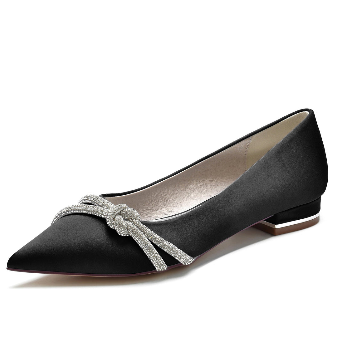 Chaussures de Mariage pour Femmes Minimalistes à Bout Pointu et à Talon Bas