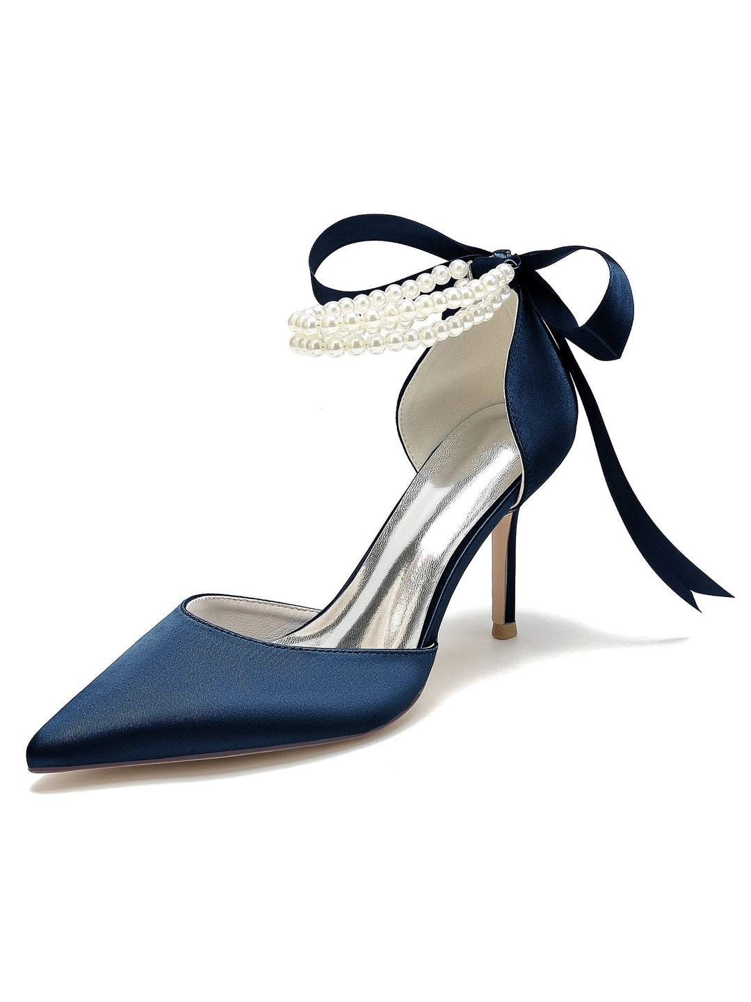 Chaussures de Mariage pour Femmes, Chaussures de Demoiselle D'Honneur à Bout Pointu et à Talons Hauts