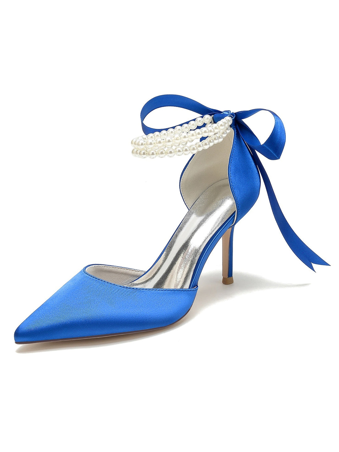 Chaussures de Mariage pour Femmes, Chaussures de Demoiselle D'Honneur à Bout Pointu et à Talons Hauts