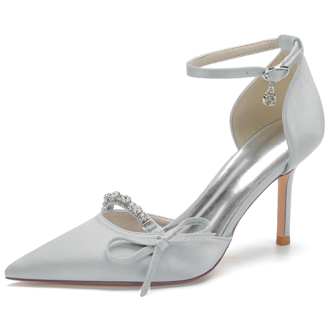 Chaussures de Mariage pour Femmes avec Strass et Bout Pointu