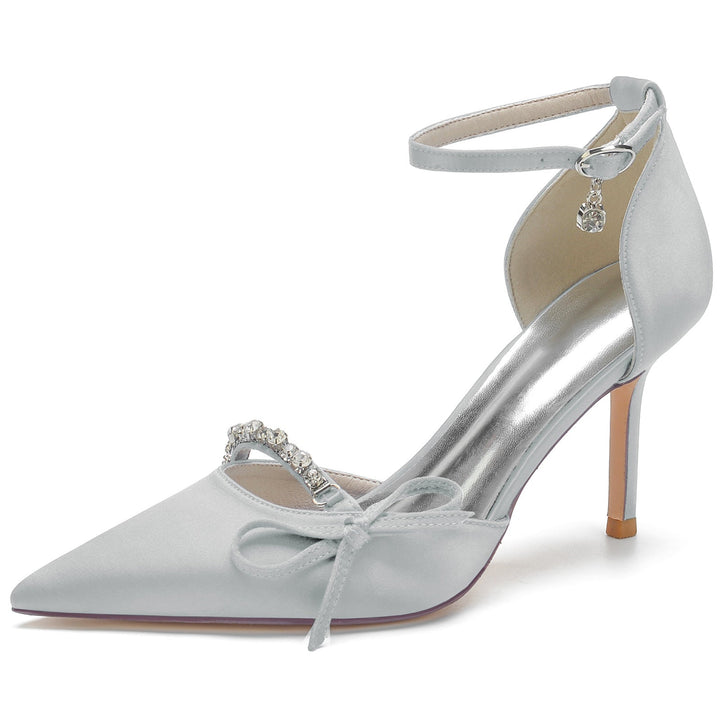 Chaussures de Mariage pour Femmes avec Strass et Bout Pointu