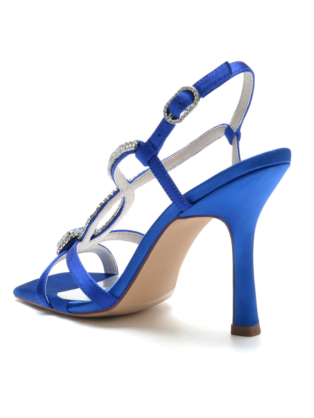 Chaussures de Mariage pour Femmes, Chaussures de Demoiselle D'Honneur à Talons Hauts et à Bout Ouvert