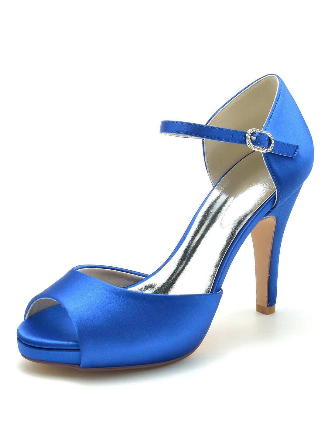 Chaussures de Mariage pour Femmes, Chaussures de Demoiselle D'Honneur à Talons Hauts et à Bout Ouvert