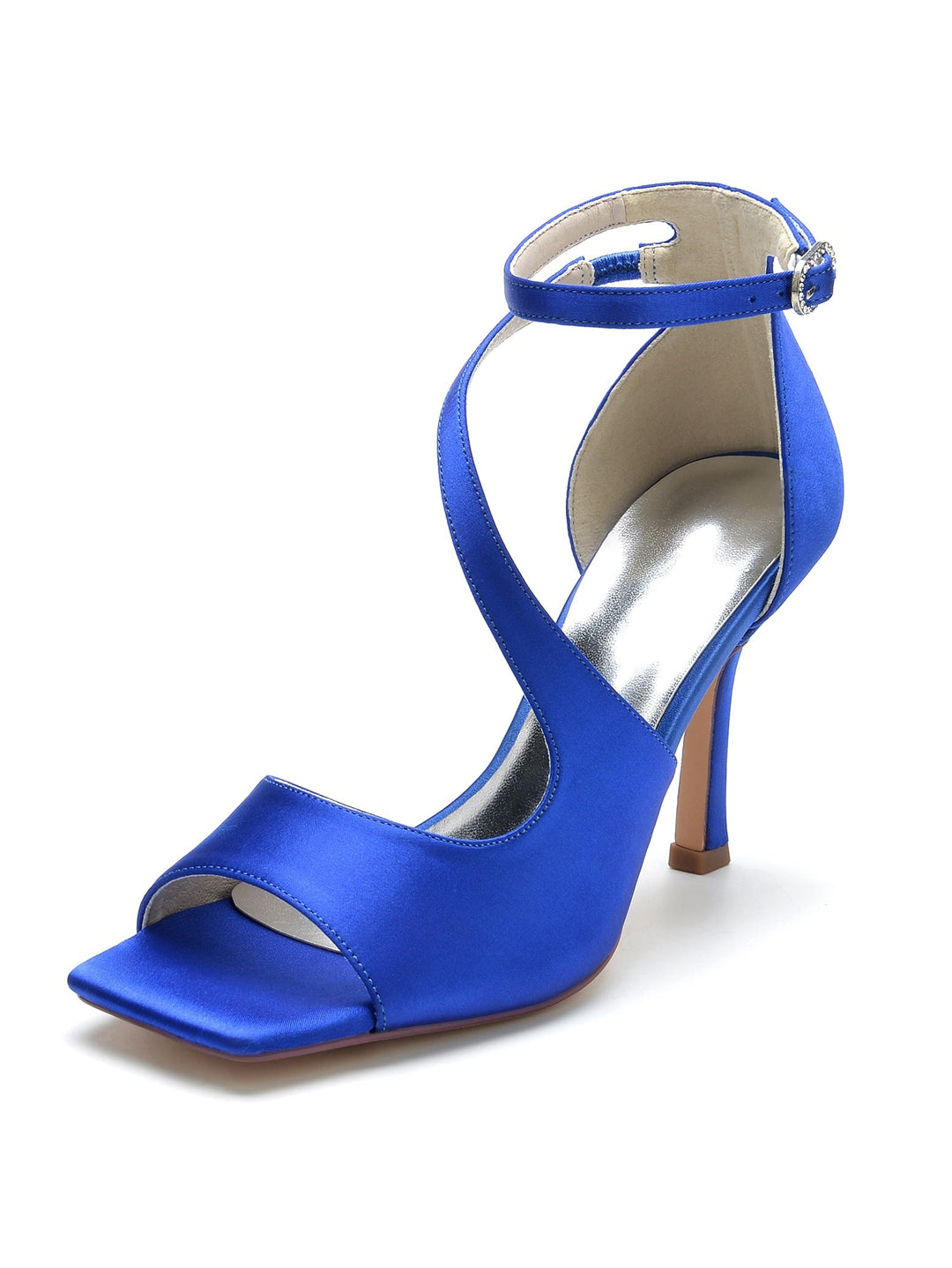 Chaussures de Mariage pour Femmes, Chaussures de Demoiselle D'Honneur à Talons Hauts et à Bout Ouvert