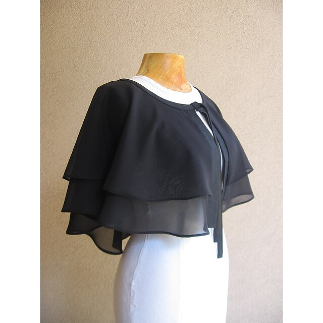 Élégante Enveloppe de Mariage en Mousseline Sans Manches avec Couleur Pure