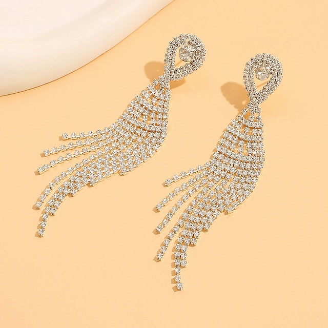Boucles D'Oreilles de Luxe Élégantes pour Fêtes de Mariage