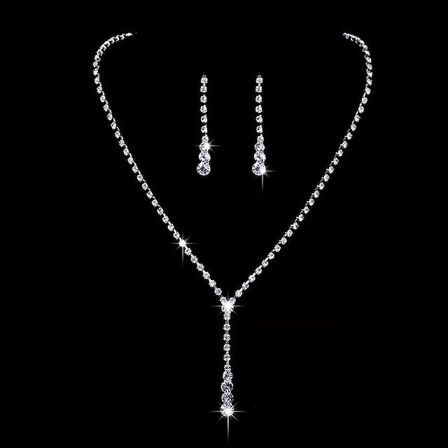 Parure de bijoux pendants style élégant classique simple pour mariage