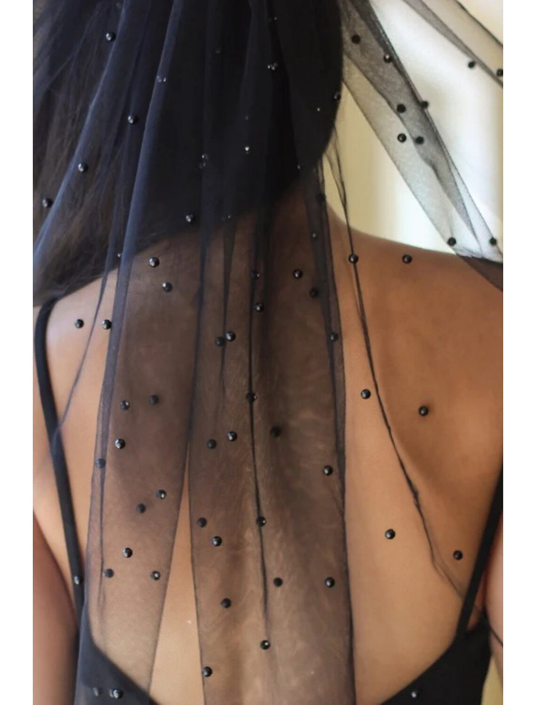 Voiles de Mariage de Style Artistique à Un Niveau avec Perles