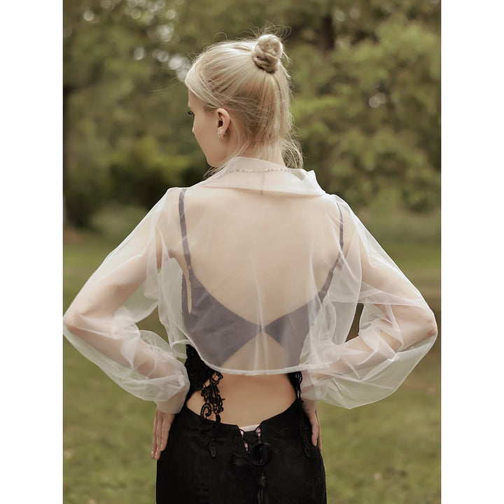 Enveloppes de Mariage en Tulle à Manches Dolman de Couleur Pure pour la Fête