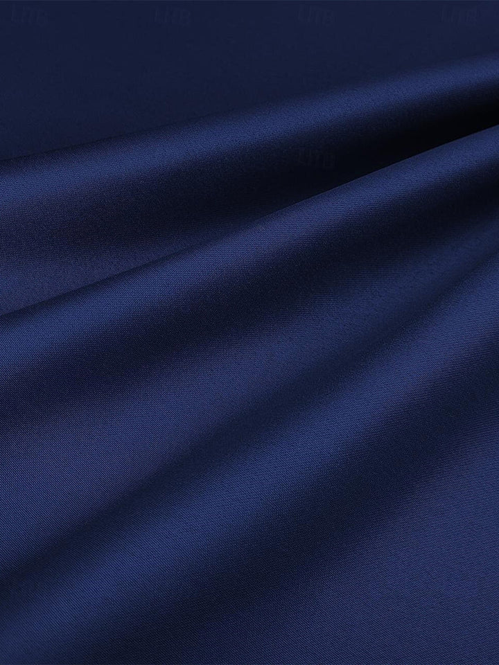 Robe de Cocktail Trapèze/Princesse Asymétrique Sans Manches, Longueur Thé, avec Poche