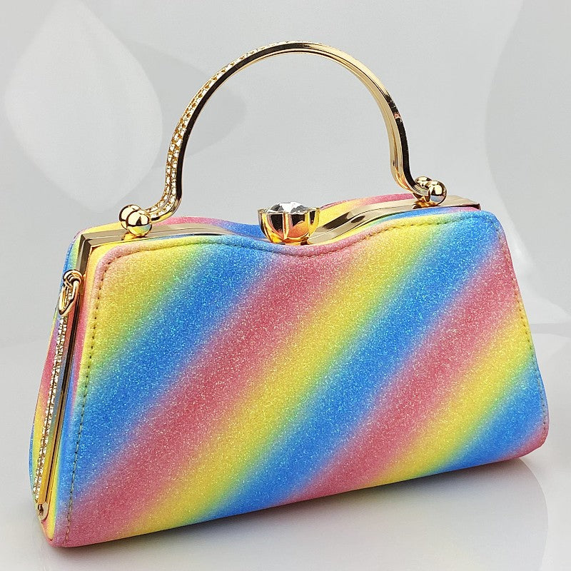 Pochettes à Main Brillantes en Imitation Diamant