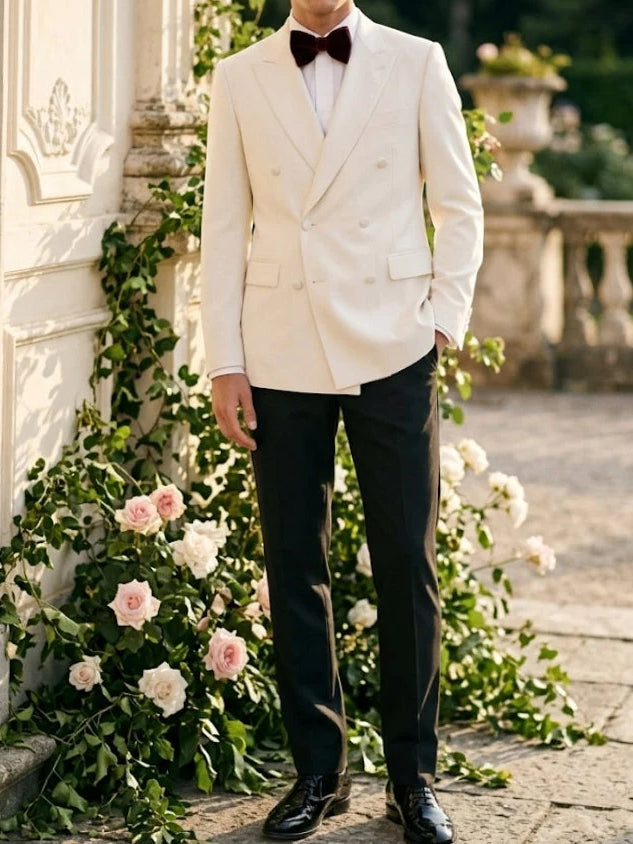 Veste homme de costume, 2 pièces, croisé en laine
