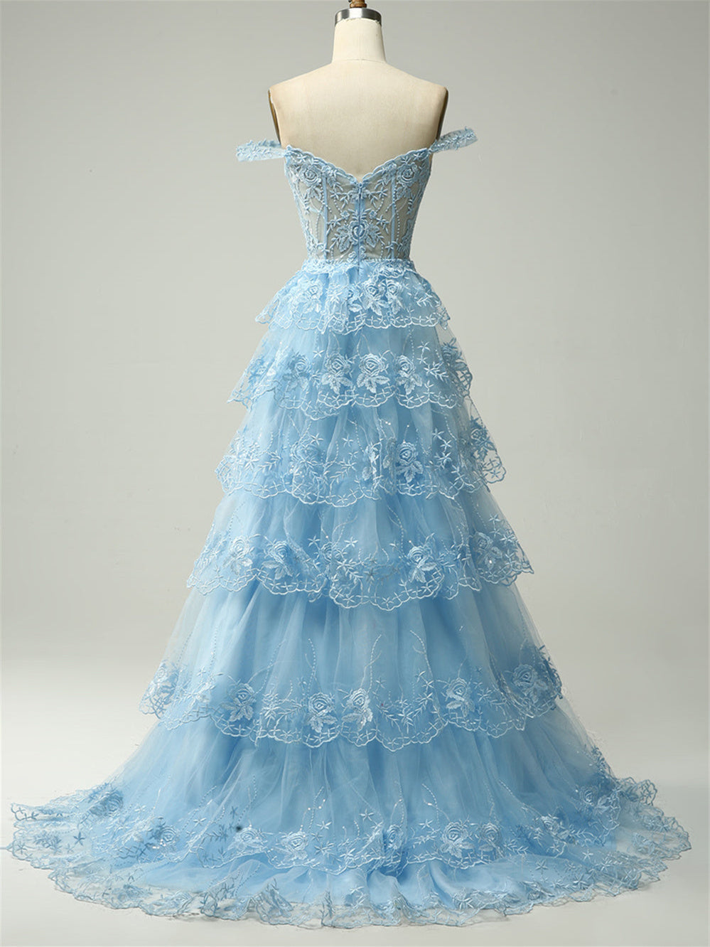 Robe de Soirée Trapèze/Princesse à Épaules Dénudées et Sans Manches, Longueur Au Sol, avec Paillettes